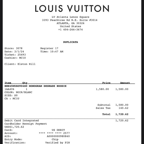 Louis Vuitton Monogram Gradient Hoodie - Picture 7 of 9